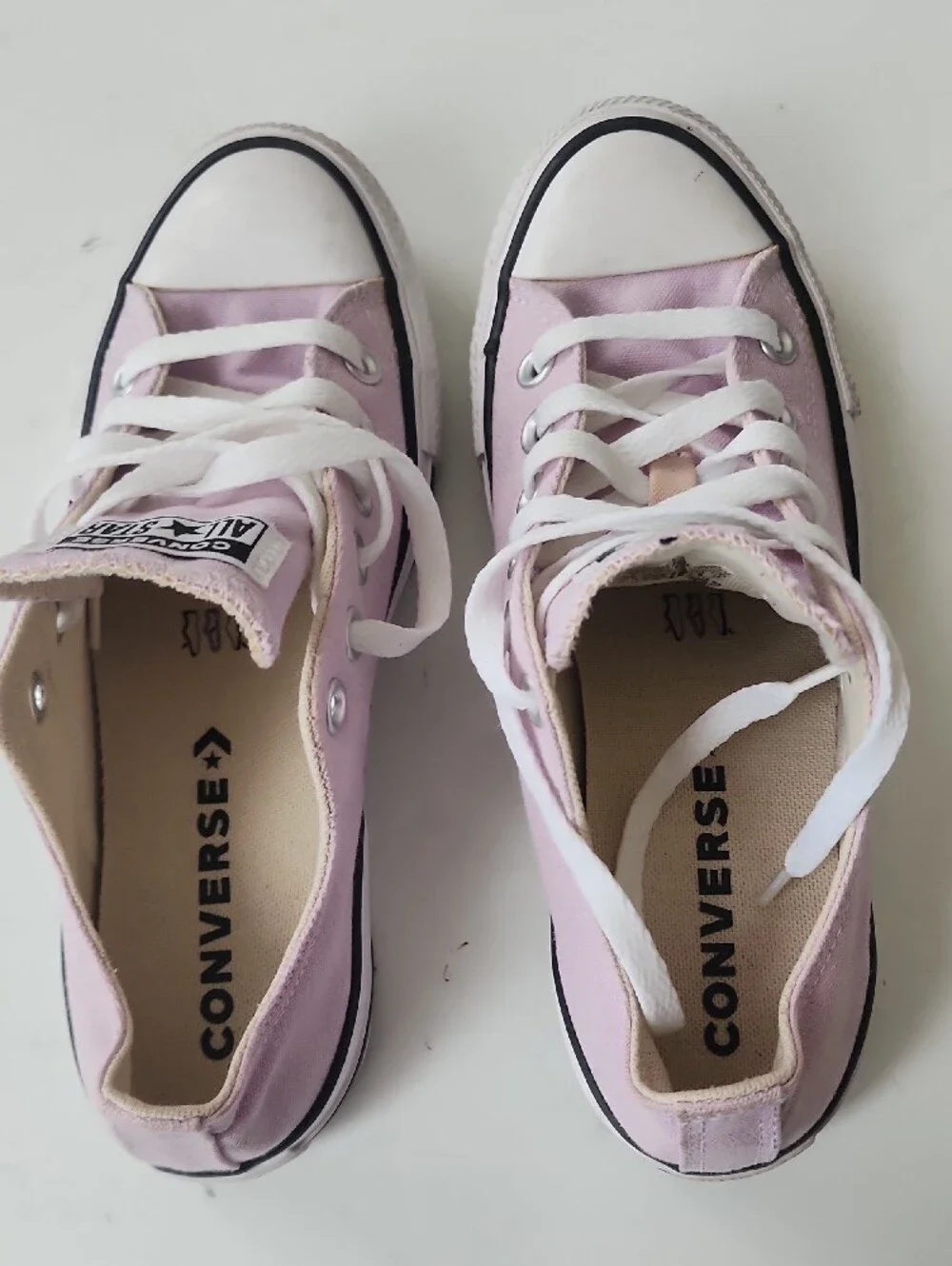 Converse Kids Low Top Sneakers - Light Pink Canvas